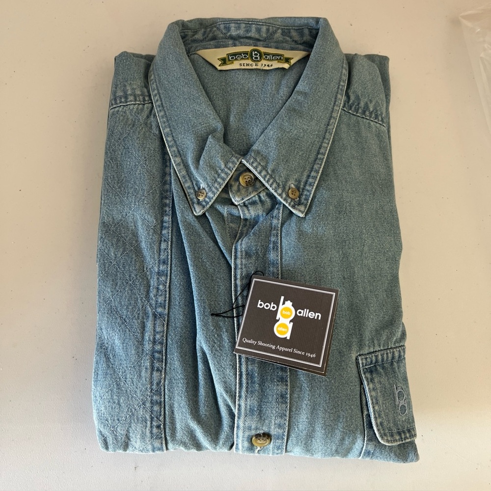 Bob Allen LS men’s denim shirt - 4XL